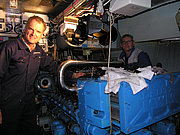 Check of two Deutz V12 motors
